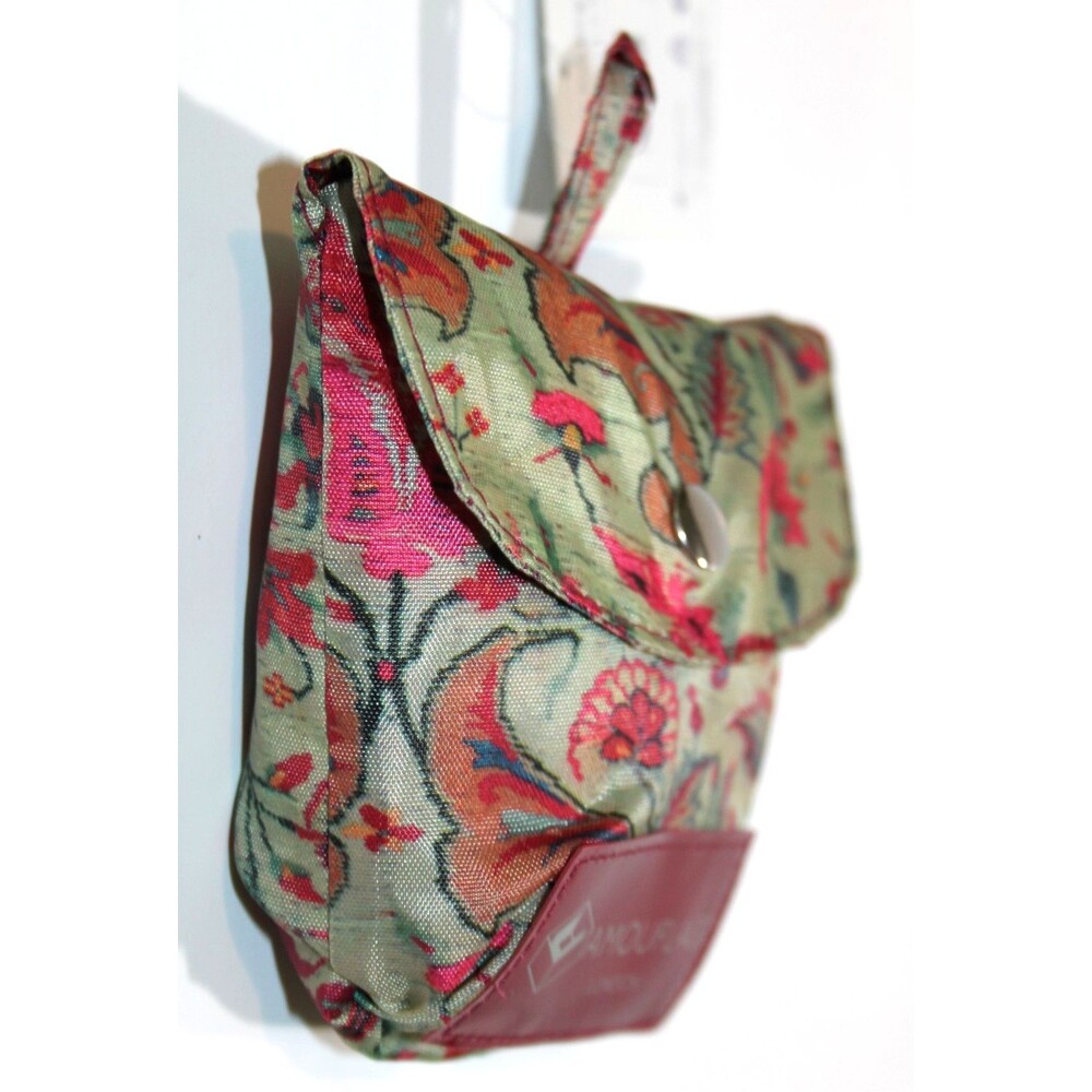 Camouflage London Cam’bag Tote Floral Foldable Shopping Bag 12.5”x9.5”x6.5 Nylon